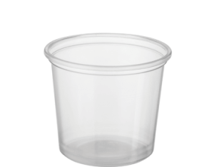 CONTAINER ROUNDCLEAR 150ml FC150  50PK   20PKS/CTN