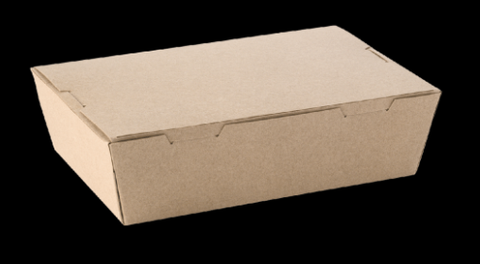 LUNCH BOX MEDIUM BROWN 180x120x50 50/PAK 4PAK/CTN