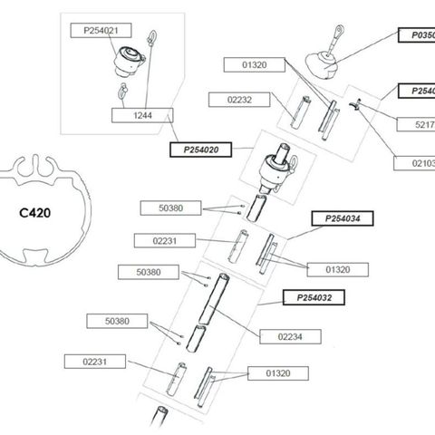 C420 Upper Bearing Holder