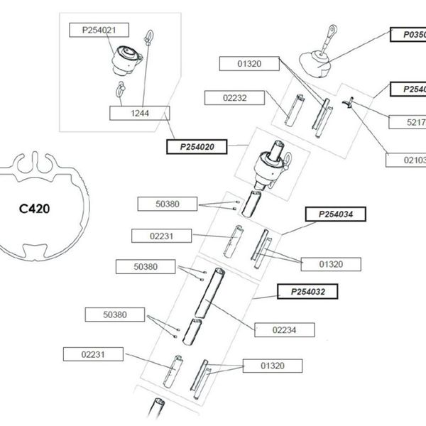 UPPER BEARING HOLDER C420