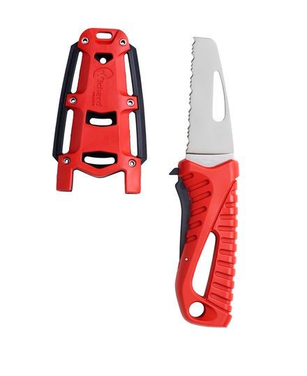 RESCUE KNIFE RED FIXED BLADE MODEL