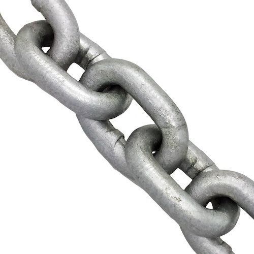 7MM DIN766 CHAIN HOT DIPPED GALVANISED / METRE