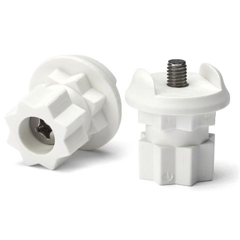 Cheek Adaptor White (RB-1039WH)  x 2 with Bolts