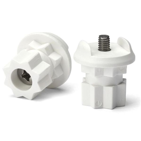 Cheek Adaptor White (RB-1039WH)  x 2 with Bolts