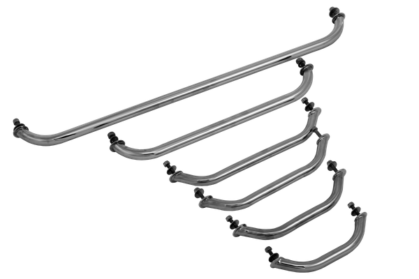 SS GRAB RAIL 14"(350MM) SUPPLIED WITH WASHERS AND NYLOCS