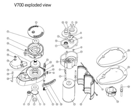 V700 Gearbox Cover