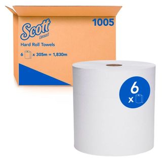 SCOTT 1005 HARD ROLL TOWEL 1 PLY