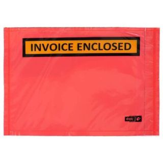 INVOICE ENCLOSED ENVELOPES RED