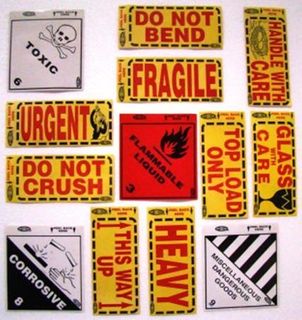 GLASS WITH CARE LABELS