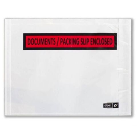 PACKING SLIP ENCLOSED ENV RED /BLACK WRITING
