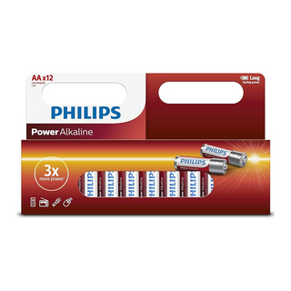 PHILIPS POWER ALKALINE AA BATTERIES