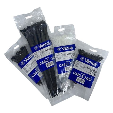 CABLE TIES BLACK 332MM X 7.6MM