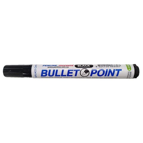 PERMANENT MARKER BULLET POINT BLACK