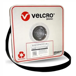 VELCRO MVA 8 BLACK HOOK 25MM X 20M