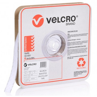 VELCRO PS0172 WHITE LOOP 25MM 25M
