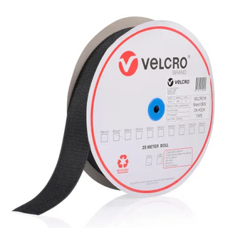 VELCRO SEW ON BLACK LOOP 38MM 25M