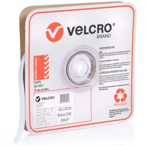 VELCRO ONE WRAP WHITE 12.5MM 22.8M