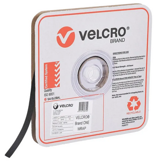 VELCRO ONE WRAP BLACK 25MM 22.8M