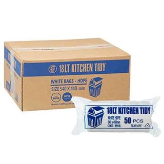 18L WHITE KITCHEN TIDY LINER HDPE