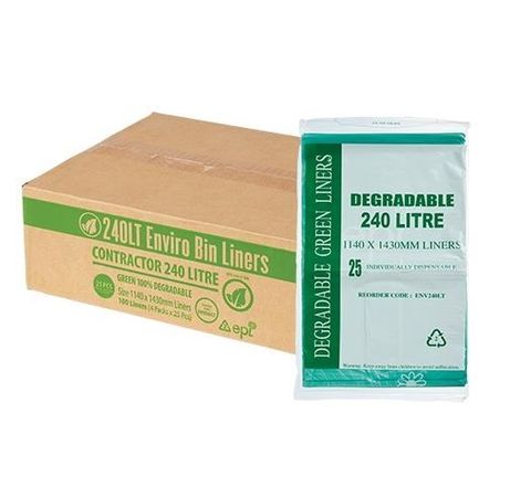 240L ENVIROGREEN BIN LINERS