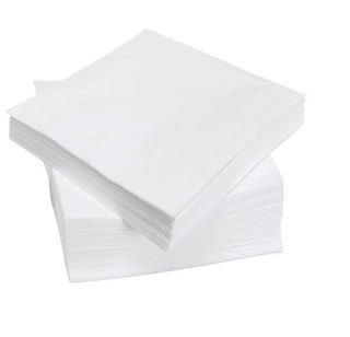 WHITE LUNCH NAPKIN 1 PLY