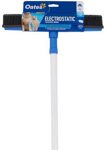 ELECTROSTATIC BROOM WITH TELESCOPIC HANDLE
