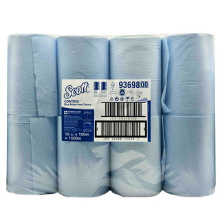 KCA 93698 1 PLY BLUE ROLL TOWEL