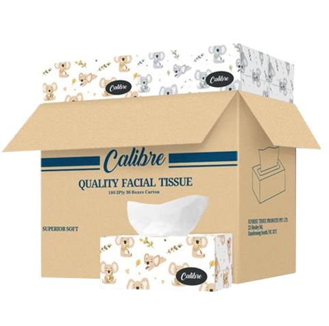 CALIBRE FACIAL TISSUES 2 PLY