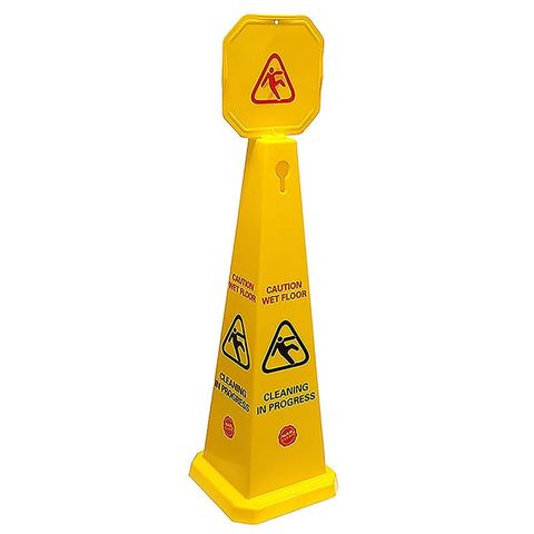 SAFETY CONE CAUTION WET FLOOR LARGE 1170MM