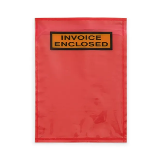 INVOICE ENCLOSED ENVELOPE A6 RED