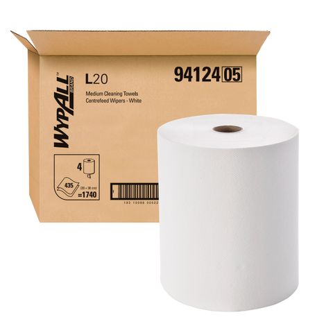 WYPALL L20 94124 CENTREFEED WIPERS PERFORATED