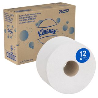 KLEENEX 25252 CENTRE PULL TOILET ROLLS