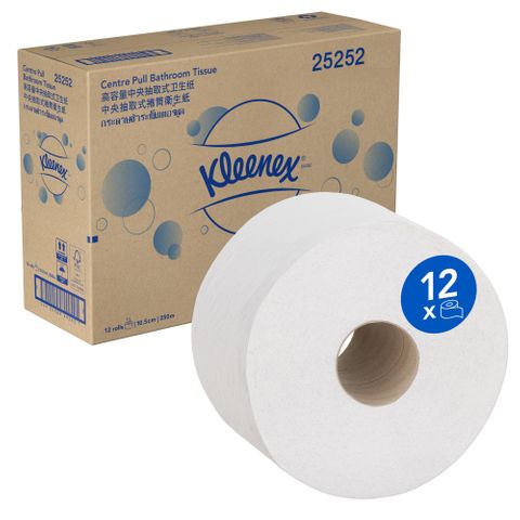 KLEENEX 25252 CENTRE PULL TOILET ROLLS