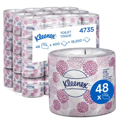 KLEENEX 4735 DELUXE TOILET TISSUE 2 PLY