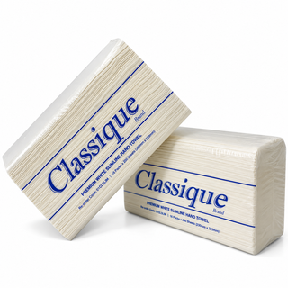 CLASSIQUE PREMIUM WHITE SLIMLINE HAND TOWEL