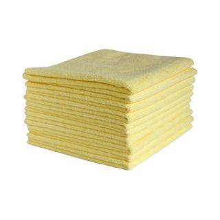 NAB MICROFIBRE CLOTHS YELLOW 360MM X 360MM