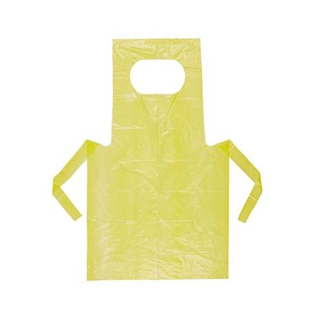 YELLOW DISPOSABLE APRON