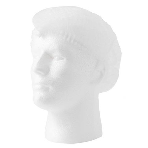 WHITE BERET CRIMPED 24'