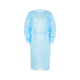 BLUE ISOLATION PE/PP GOWN