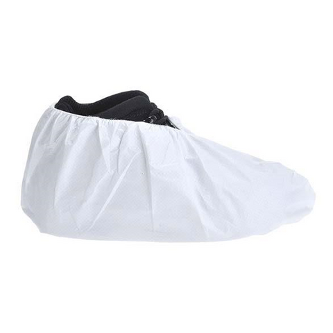 WHITE CPE SHOE COVERS