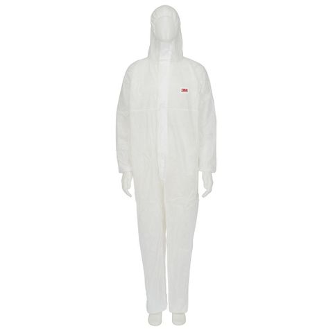 WHITE DISPOSABLE COVERALL XL