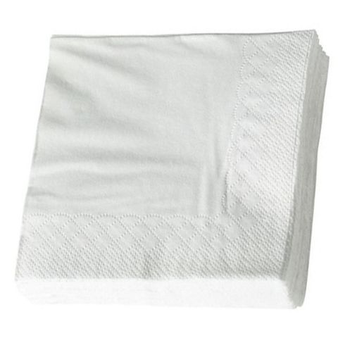 WHITE COCKTAIL NAPKINS 2 PLY