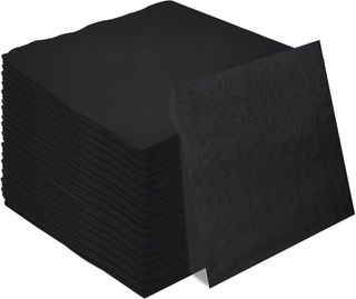 BLACK COCKTAIL NAPKINS 2 PLY