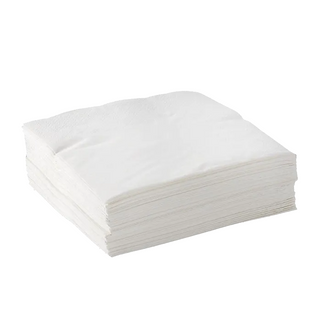 WHITE DINNER NAPKIN 2 PLY