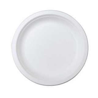 NATURAL ROUND PLATE FIBRE 7"