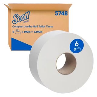 SCOTT 5748 JUMBO TOILET ROLL 1 PLY