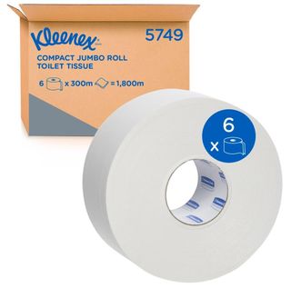 KLEENEX 5749 JUMBO TOILET ROLL 2 PLY