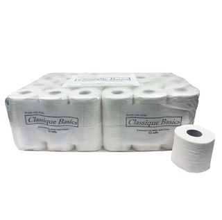 CLASSIQUE BASIC WHITE TOILET TISSUE 2 PLY