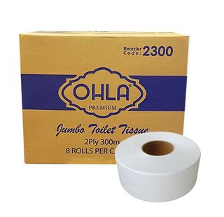 OHLA 2 PLY JUMBO TOILET TISSUE