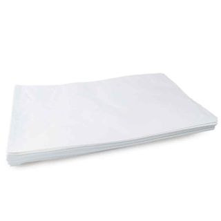 WHITE LONG  FLAT PAPER BAG #6